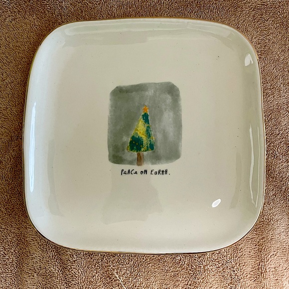 Rae Dunn Christmas Plate